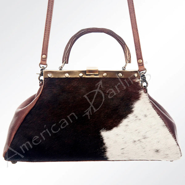 Leather Handbag with Crossbody