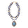 Concho Denim Blue Lapis Golden Statement Necklace