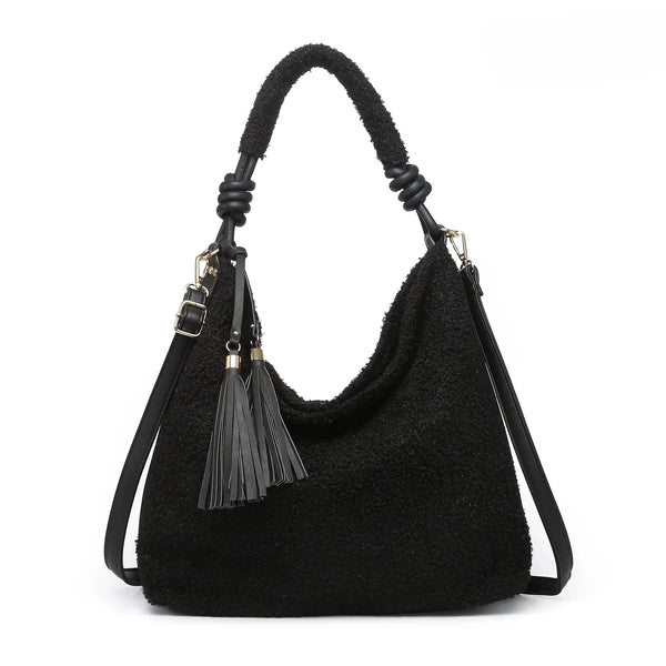Bea Hobo Sherpa Shoulder Bag | Western Chic