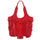 Ruby Red Bohemian Fringed Suede Handbag-Designer Fringed Leather Shoulder Bag