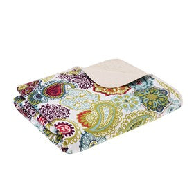 Embroidered Quilted Throw - BELLISIMA HANDBAGS USA