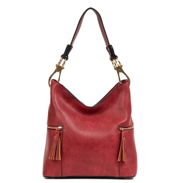 Rochelle Hobo Zippered Pocket Shoulder Bag