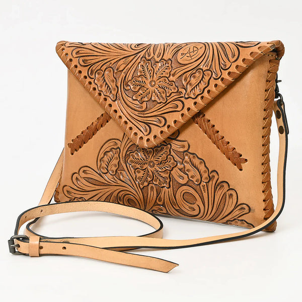 Tooled Leather Shoulder Bag