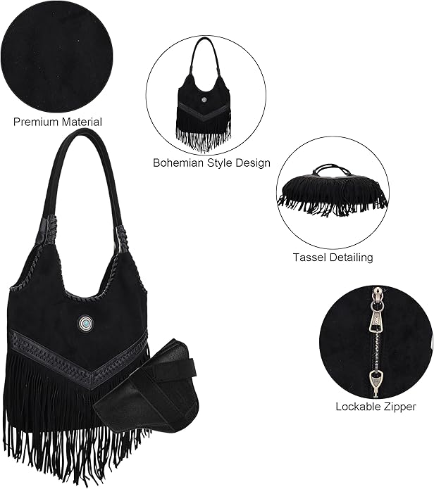 Jessie James Front View Bottom View and Zipper Close-Up View