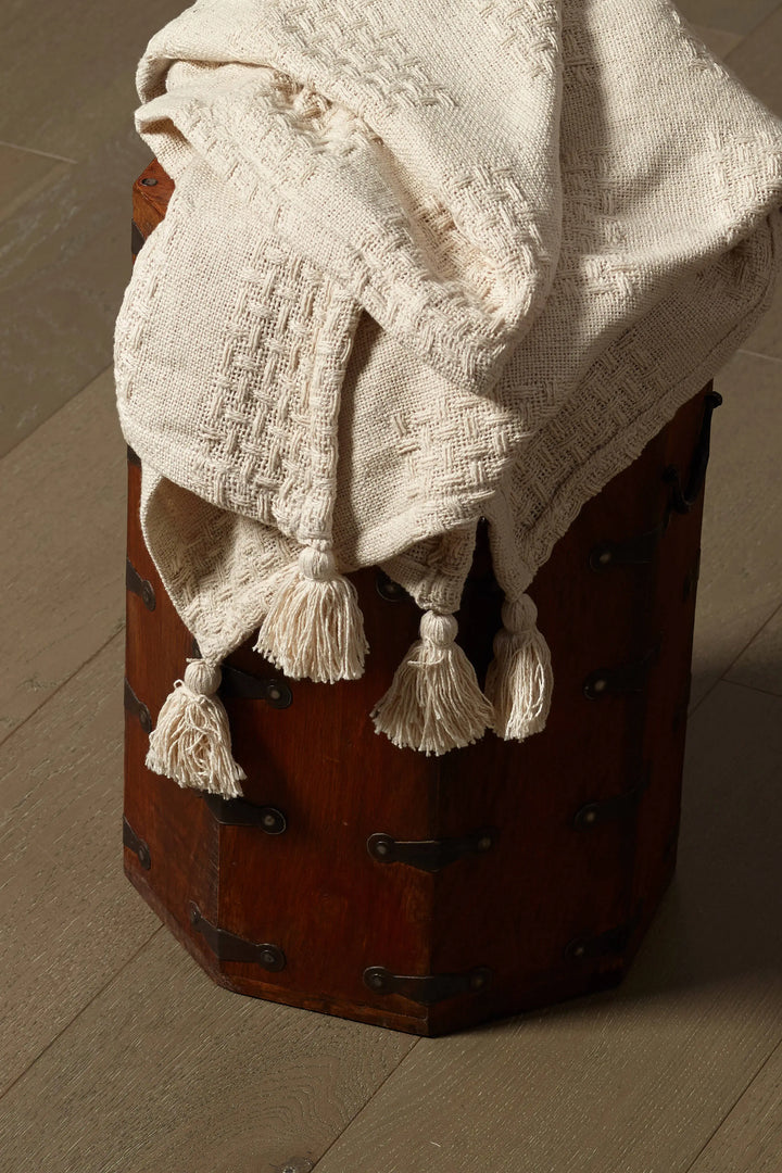 Woven Cotton Throw Blanket - BELLISIMA HANDBAGS USA