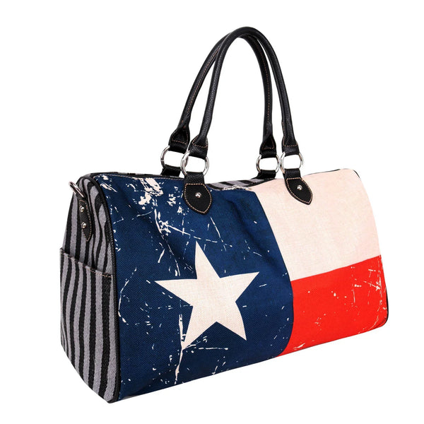 Texas Flag Canvas Weekender Bag