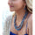 Denim Kyanite & Blue Lapis Strand Necklace