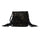 Myra Black Shimmer Shoulder Bag | Western Luxe Fringed Leather