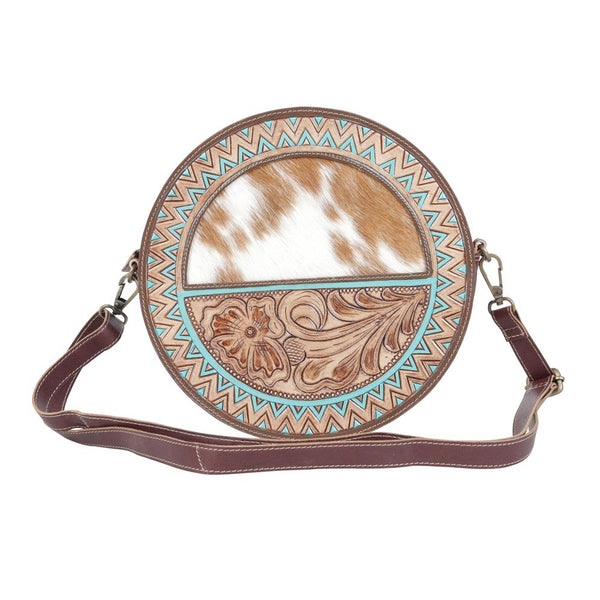 Nebulous Tooled Leather Canteen Bag