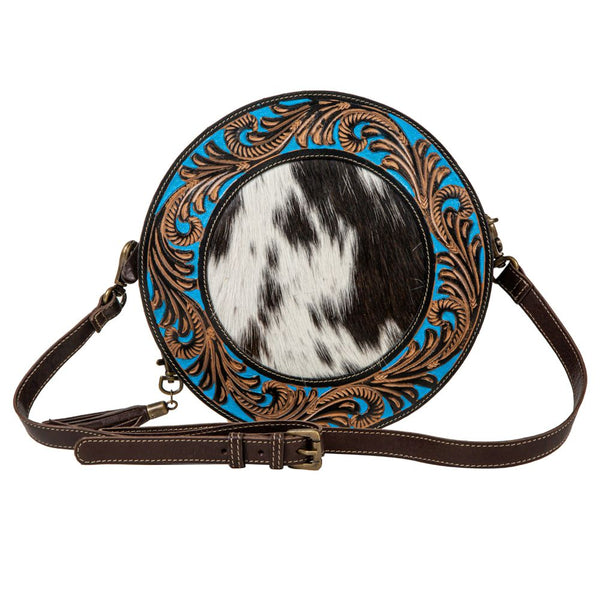 Night Gaze Tooled Leather Canteen Bag