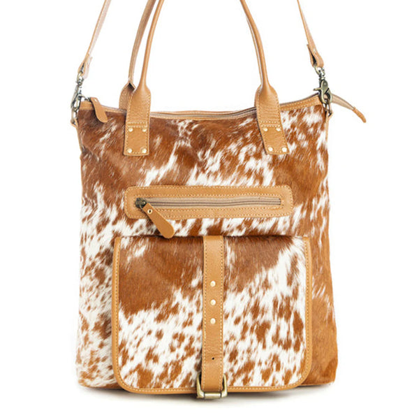 Mesa Maverick Hair‑On Tote Handbag-Crossbody
