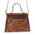 Savannah Scroll Hand‑Tooled Leather Handbag w/Crossbody