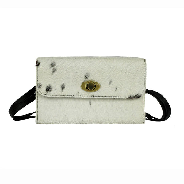 Myra Hair-On Leather Wallet Crossbody-RFID