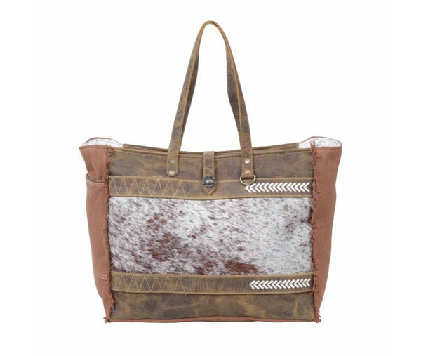 Salt & Pepper Leather & Canvas Weekender Bag