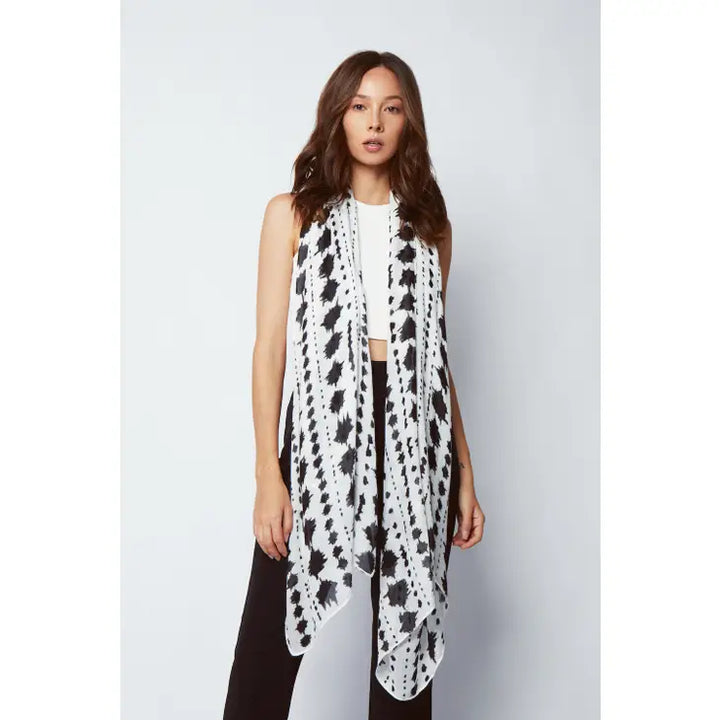 Bamboo Scarf-Bamboo Monochrome - BELLISIMA HANDBAGS USA