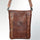Western Genuine Hand-Tooled Leather Crossbody Bag