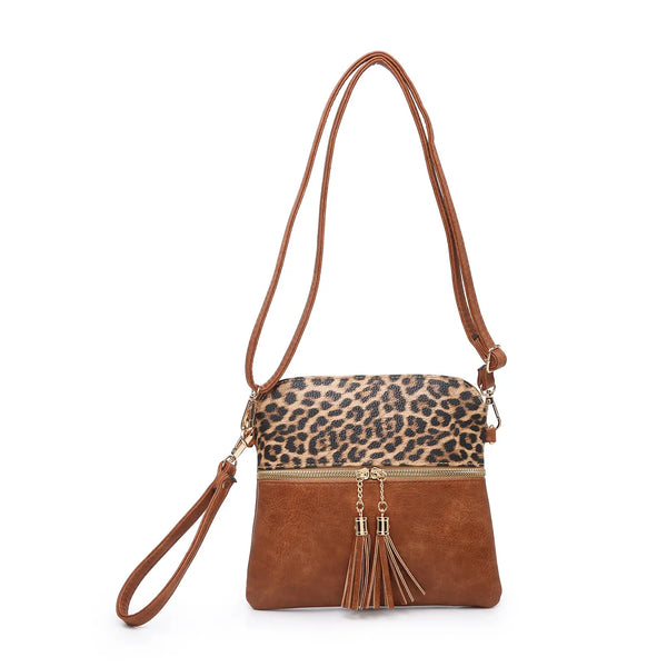 Tara Double-Zip Crossbody Wristlet