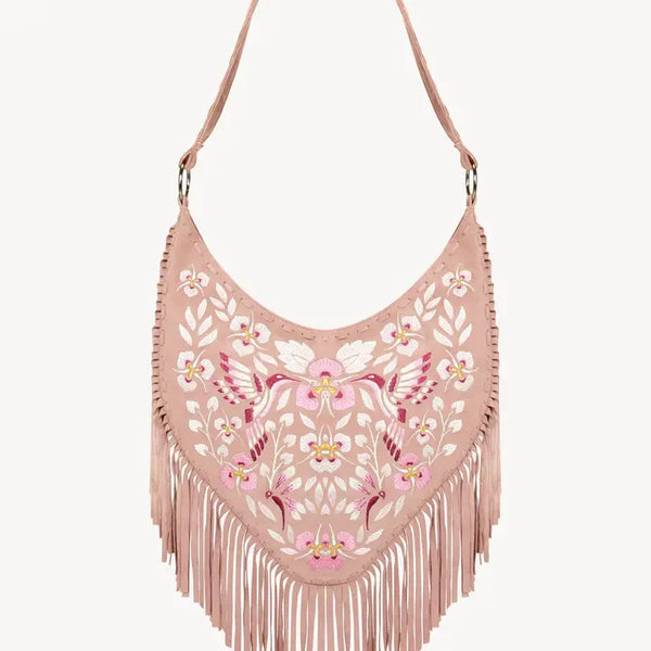 Georgina Embroidery Hobo Shoulder Bag