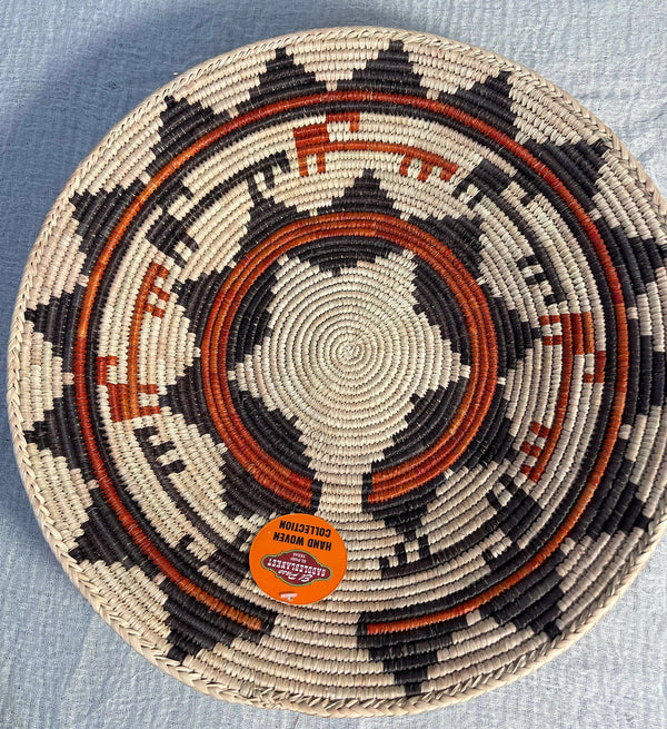 Southwest Woven Premium Baskets-Orange Accent