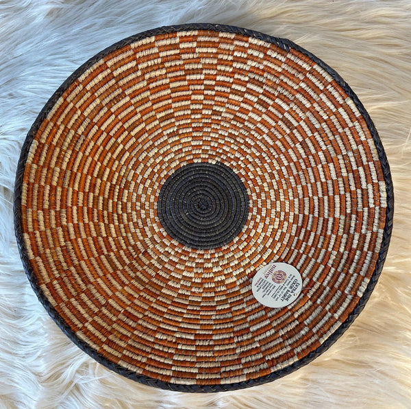 Southwest Woven Premium Baskets-Rust Swirl