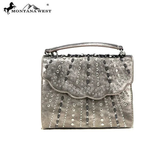 Jeweled Studded Handbag