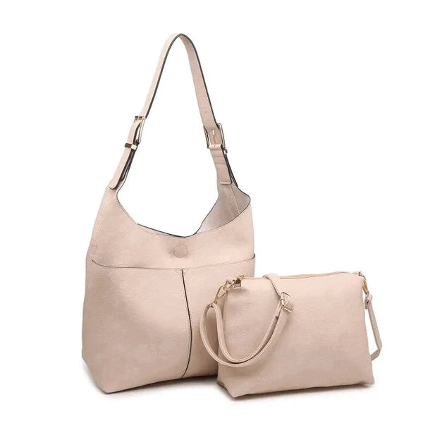 Modern Slouchy Hobo Bag 2-in-1 Shoulder Bag