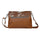 Blossoms Etched Leather Shoulder Bag Crossbody