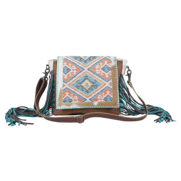 Rangoli Leather Fringe Shoulder Bag