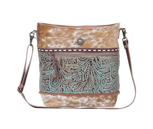 Leather & Hair On Crossbody Bag