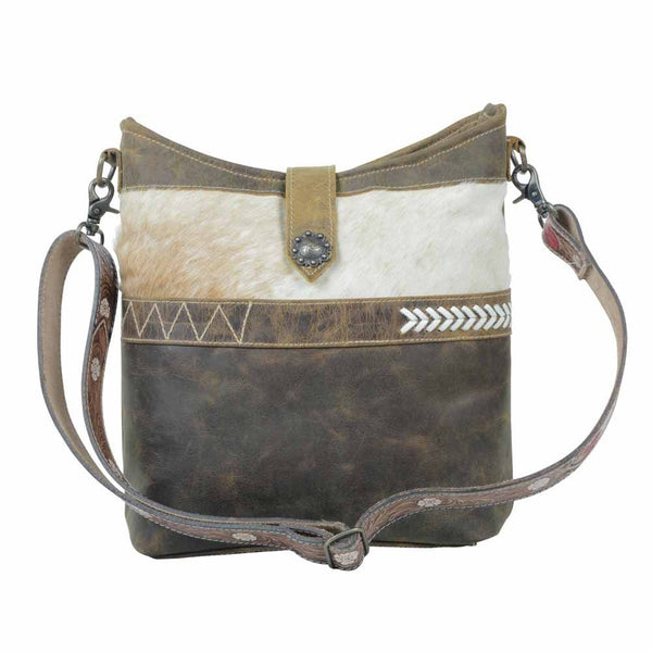 Hazel Hues Leather Shoulder Bag