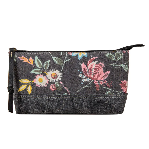 Make-Up Floral Canvas Travel Pouch