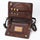 Western Genuine Leather Organizer Crossbody Bag