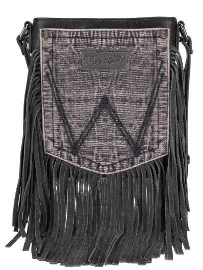 Wrangler Denim Fringe Crossbody